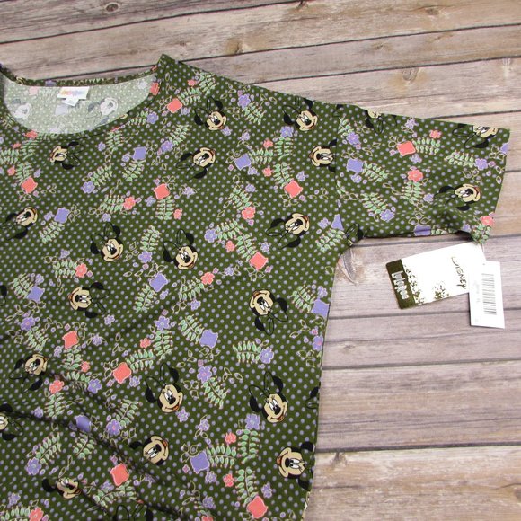 LuLaRoe Disney Minnie Mouse Floral Irma Tunic XL - Picture 1 of 8